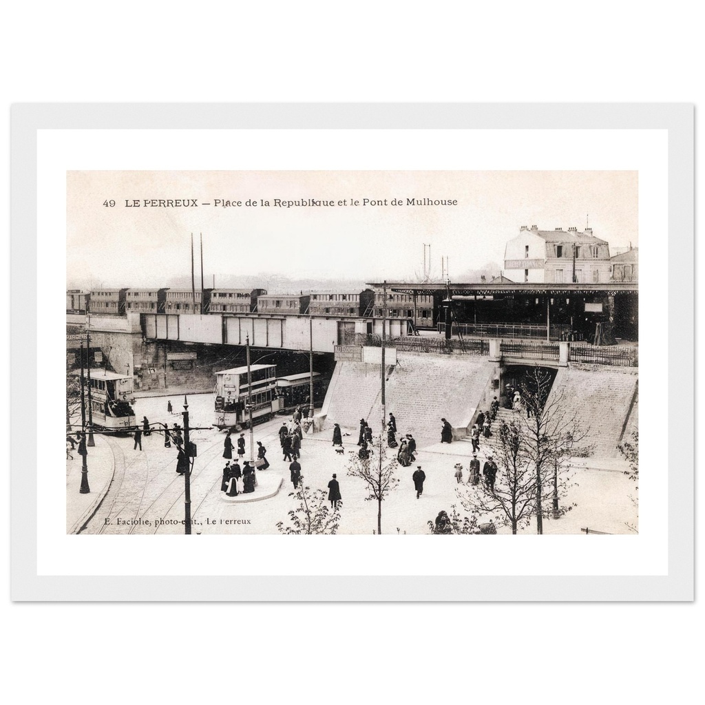Le Perreux - Place de la Republique - Pont de Mulhouse