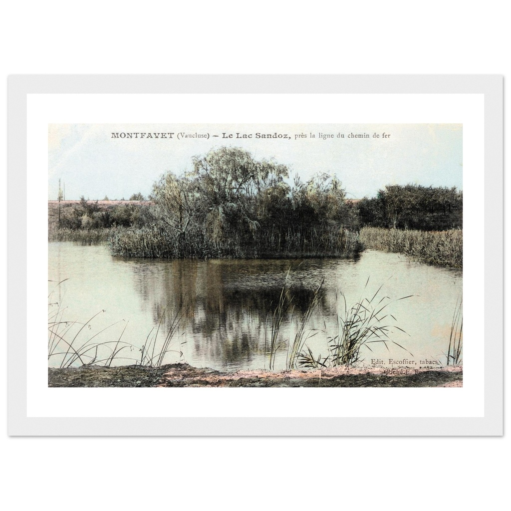 Montfavet - Le Lac Sandoz, pres la Ligne du chemin de fer