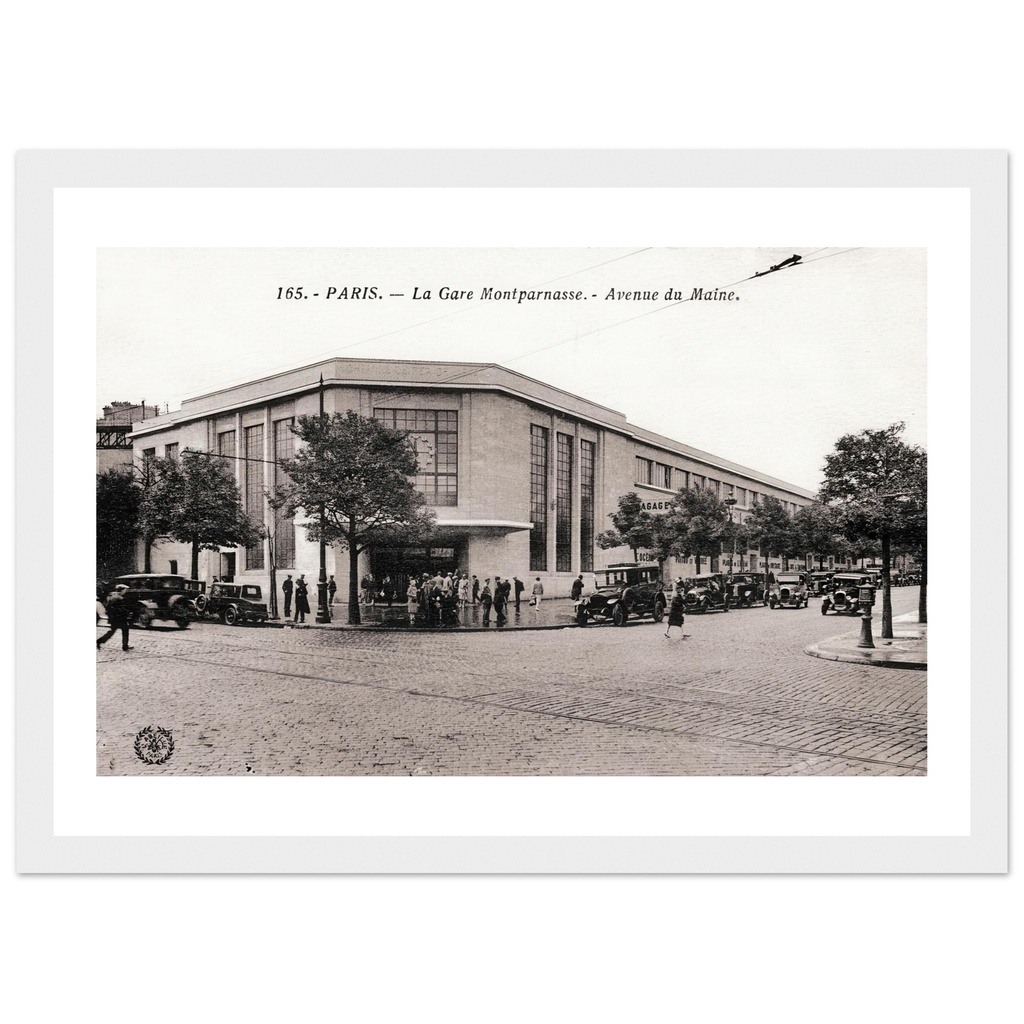 la gare Montparnasse - avenue du Maine