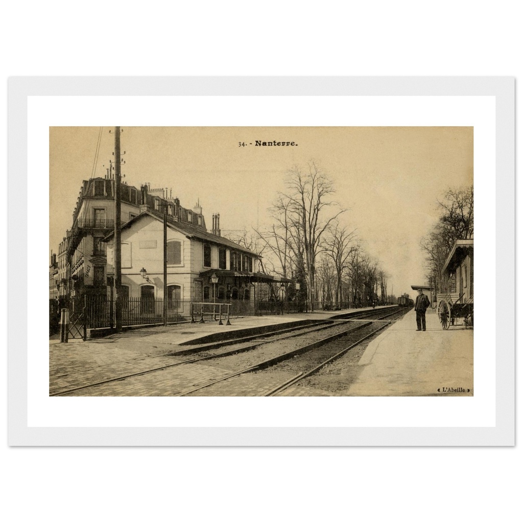 Nanterre - La gare et la rue du chemin de fer