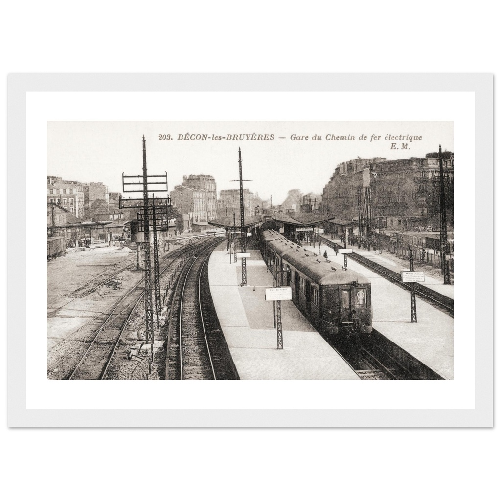 Bécon-les-Bruyères - La Gare du chemin de fer électrique
