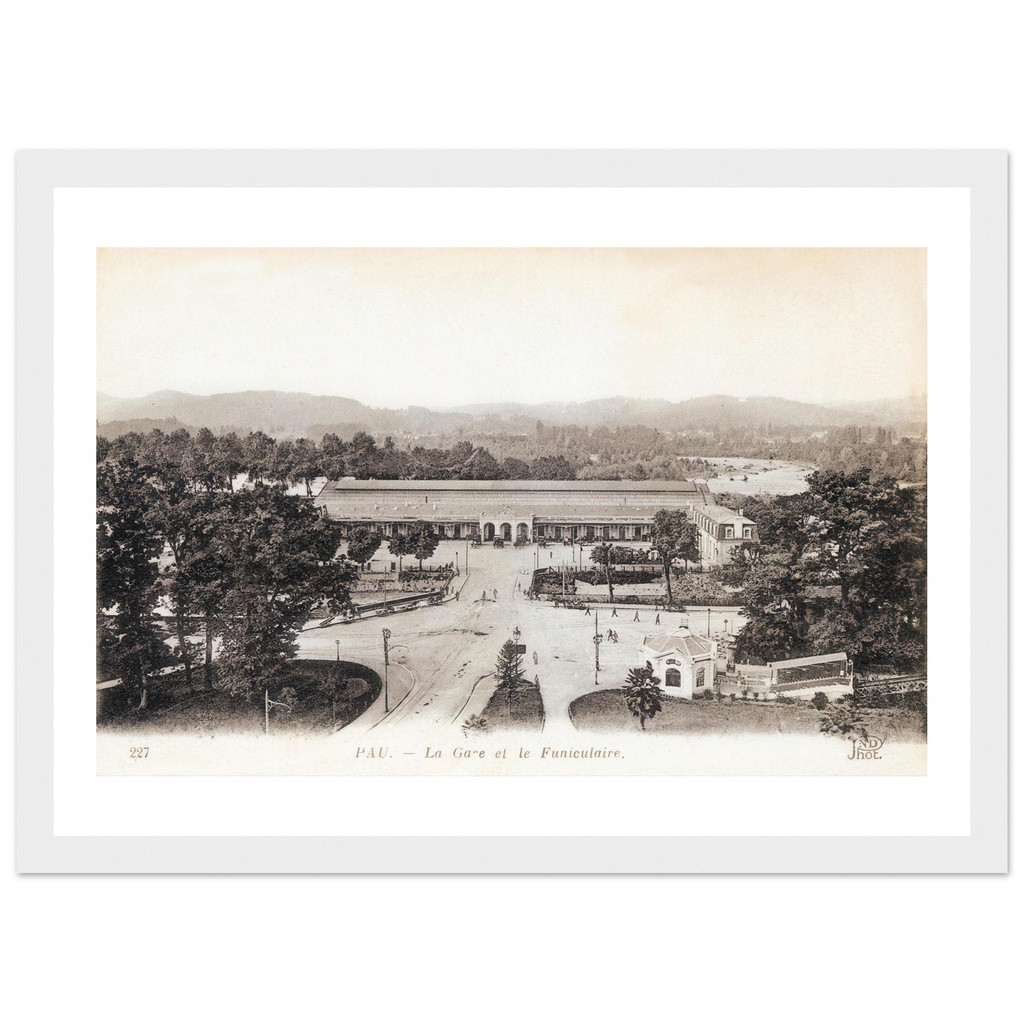 Pau - La Gare et le Funiculaire