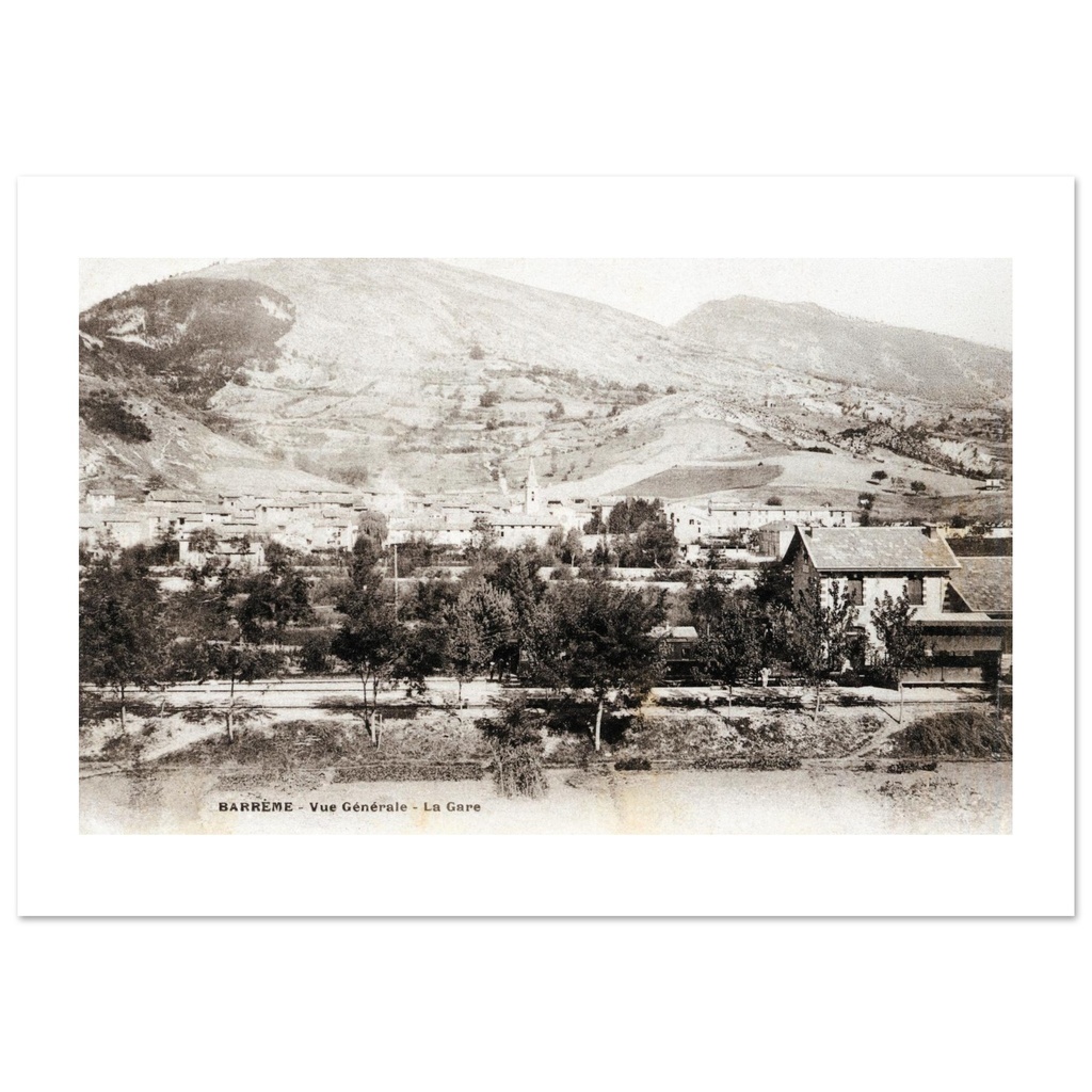 Barrême - Vue generale de la Gare