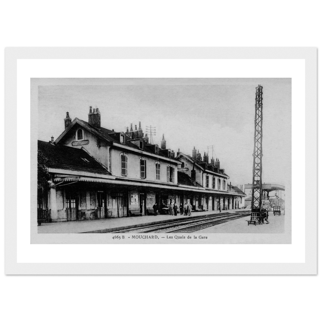 Mouchard - La gare vue d'ensemble