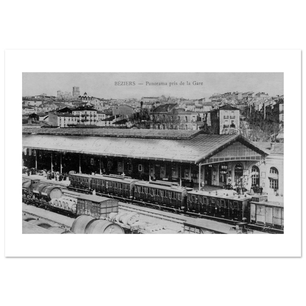 Béziers - Panorama pris de la gare