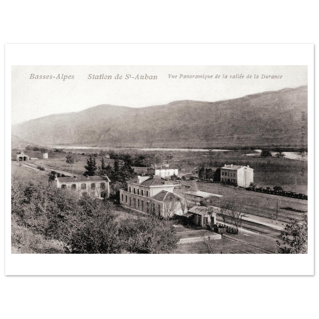 Basses Alpes - Station de St Auban - Vue panoramique de la vallee de la Durance