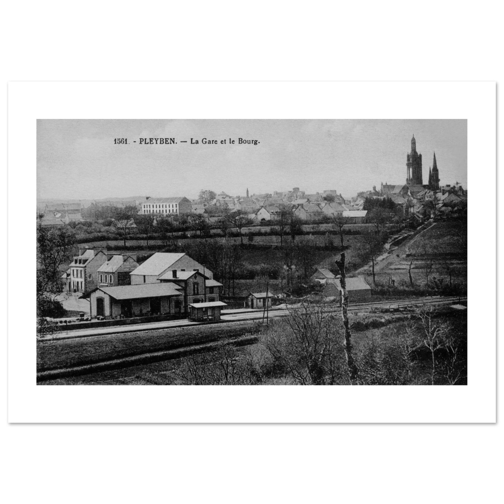 Pleyben - La Gare et le Bourg