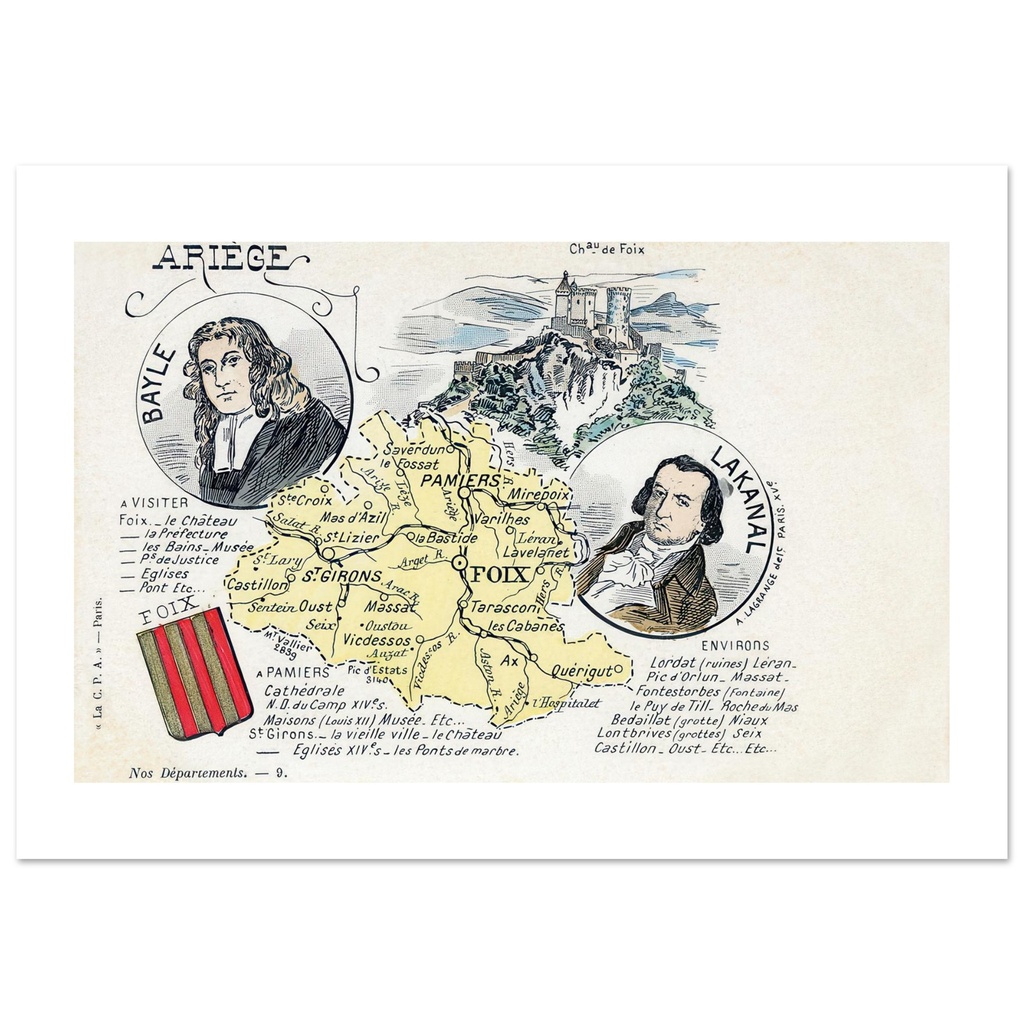 Ariege - Carte du departement