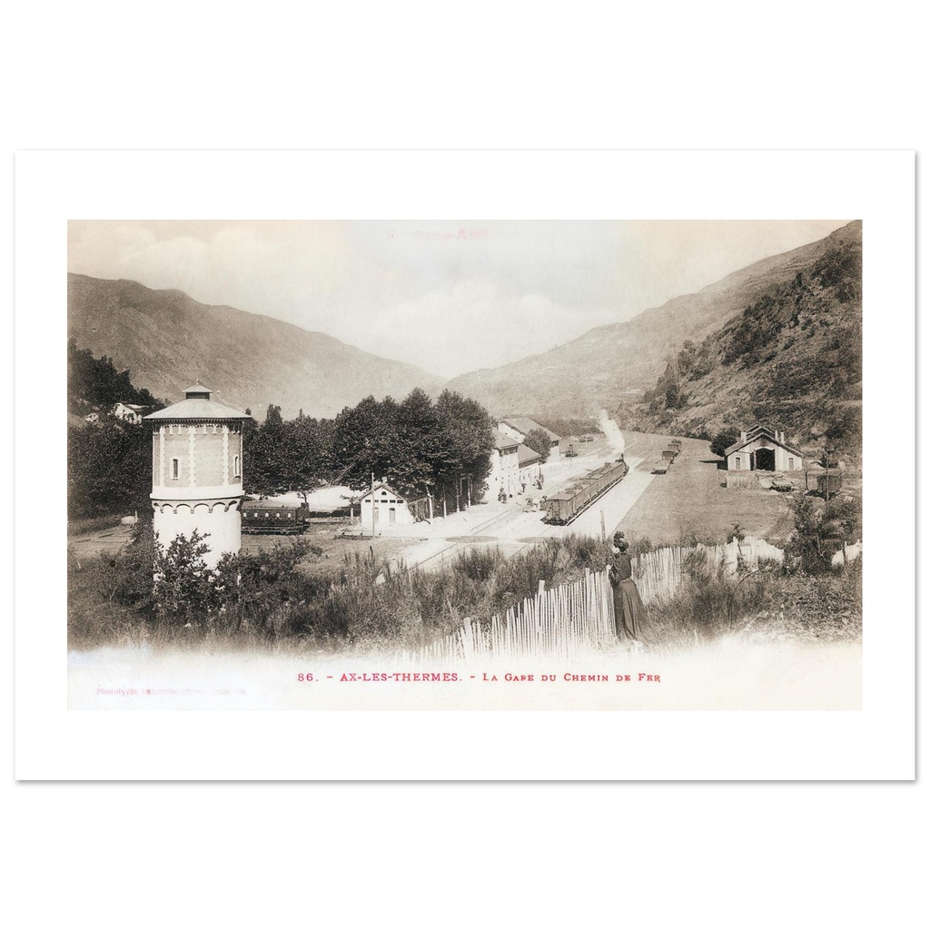 Ax-les-Thermes - La gare du chemin de fer