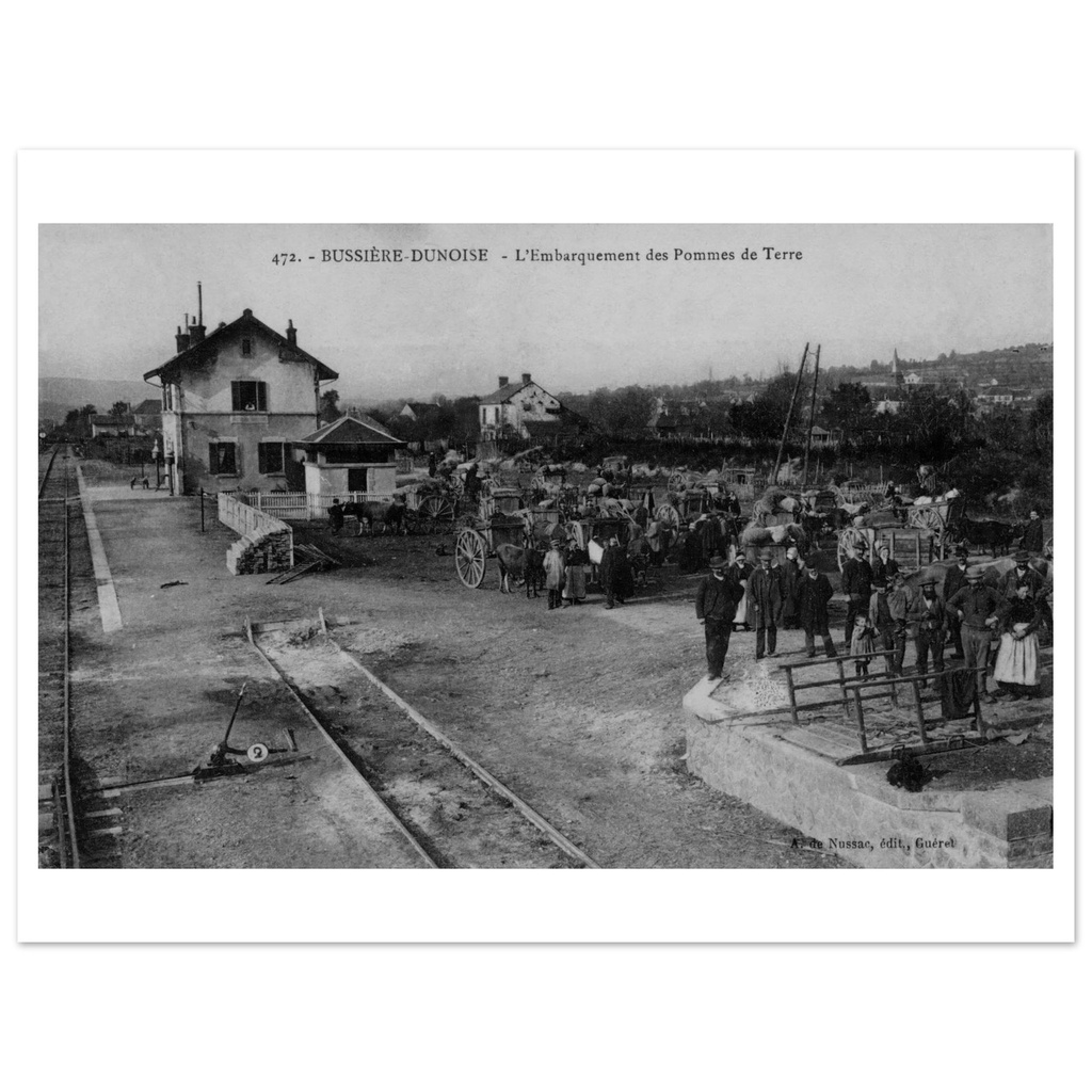 Bussière-Dunoise - L'embarquement des pommes de terre