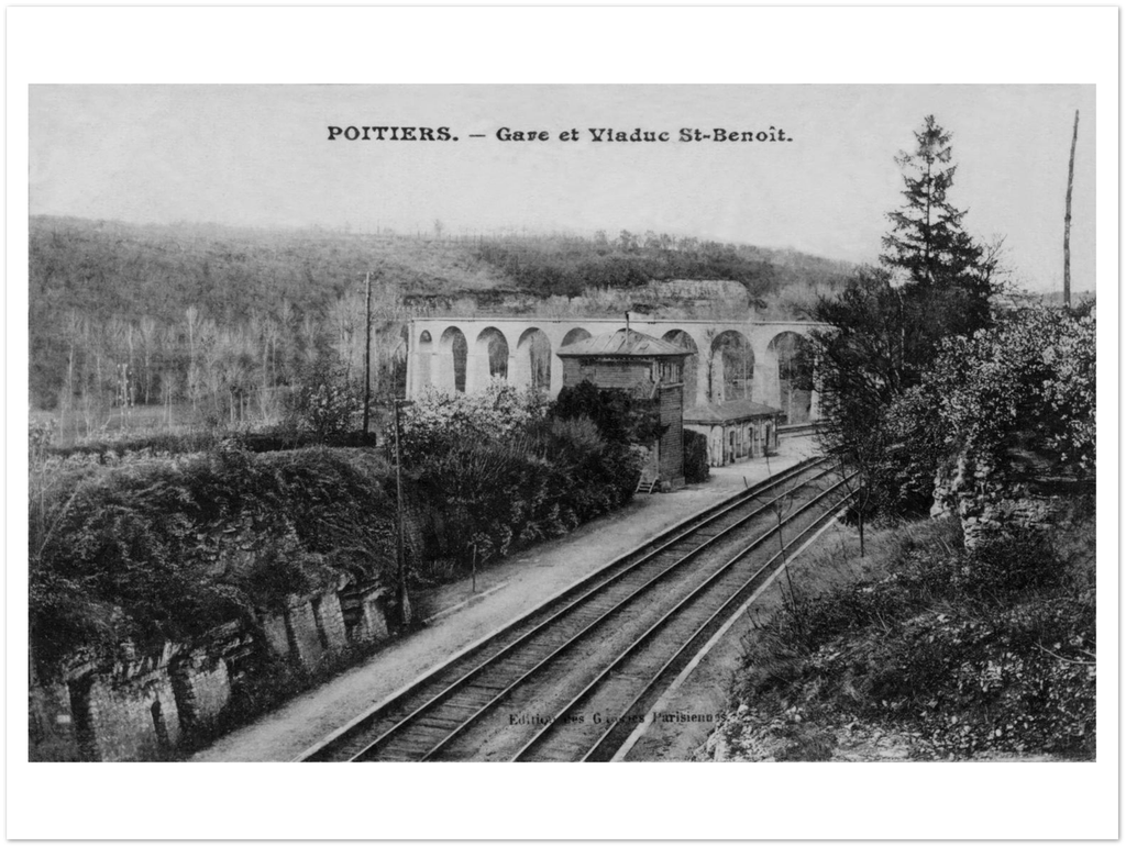 Poitiers - Gare et avenue St Benoit