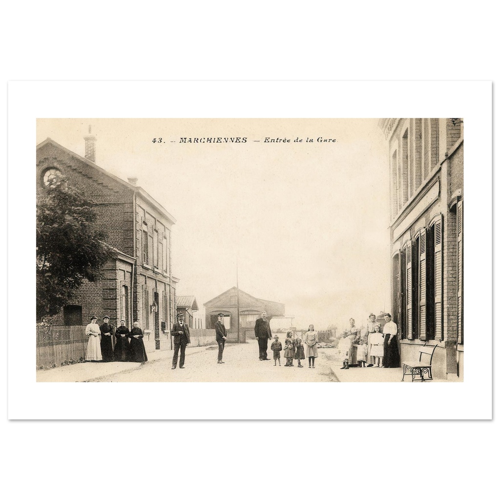 Marchiennes- Entree de la Gare