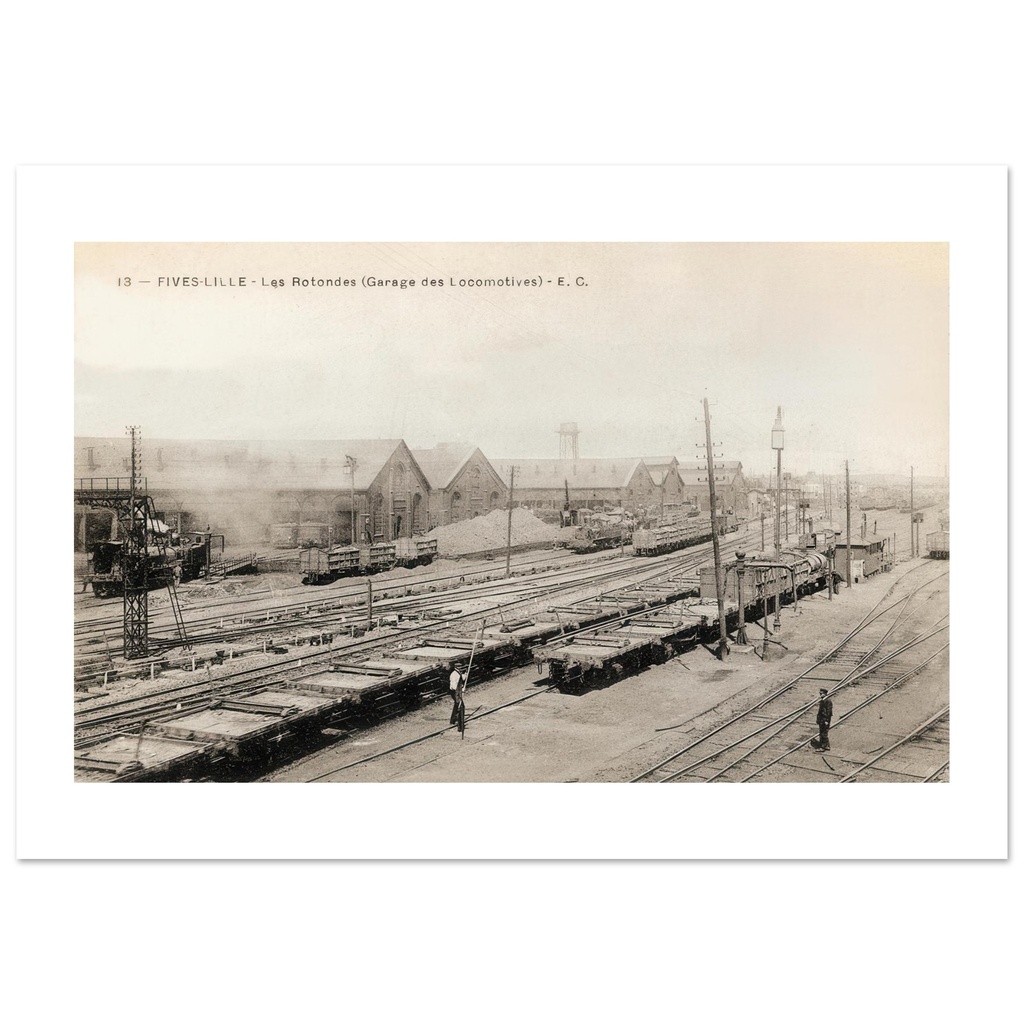 Fives-Lille. Les Rotondes (garage des locomotives)