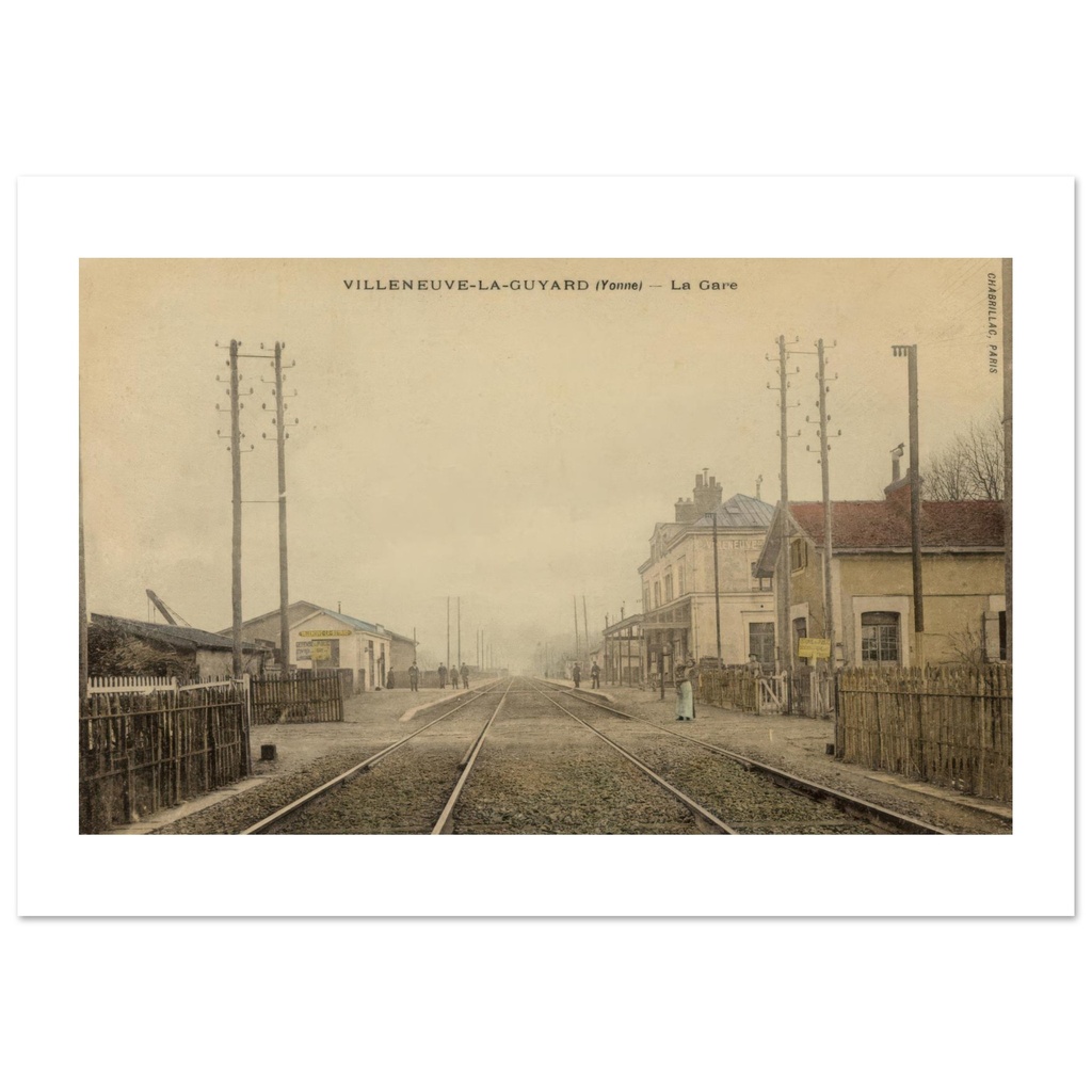 Villeneuve-la-Guyard - La Gare - Le Petit Pont et le Passage à Niveau