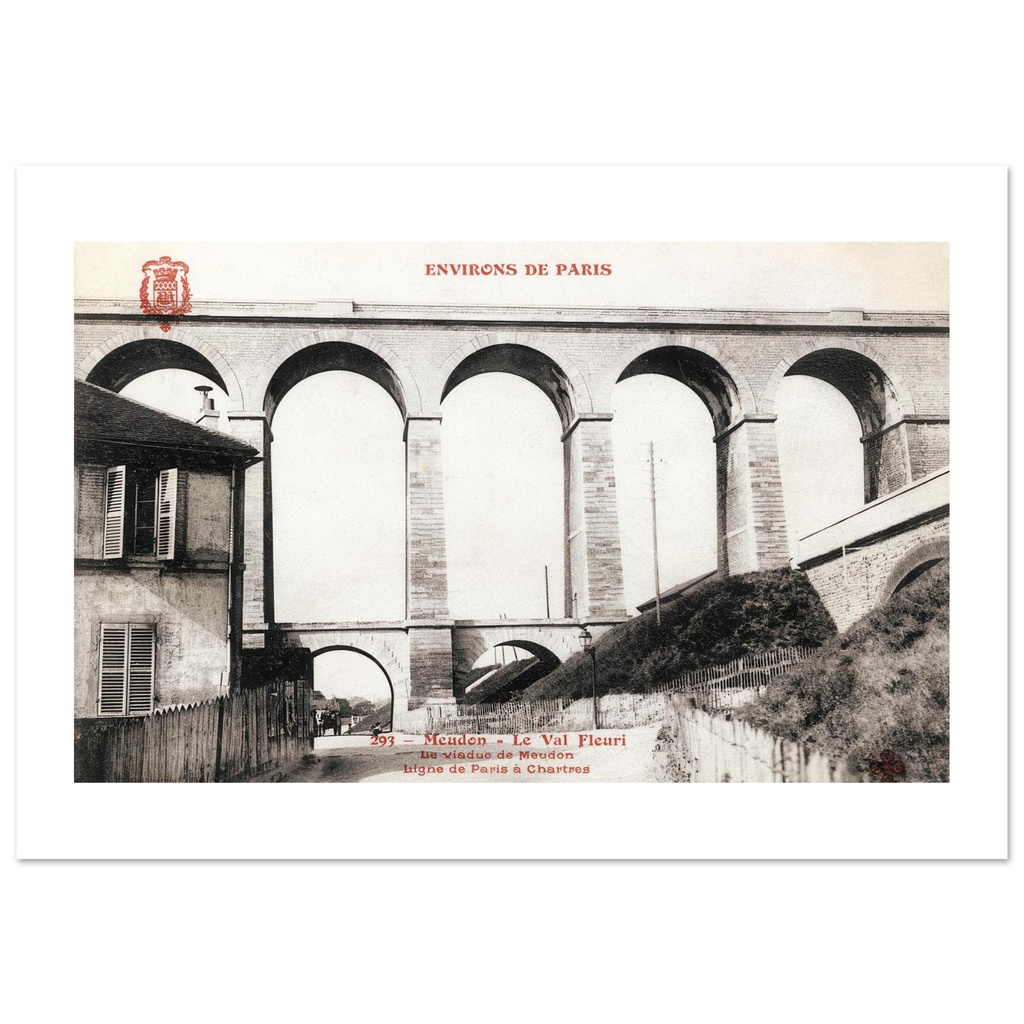 Le viaduc de Meudon , val fleury, Ligne de Paris -Chartres