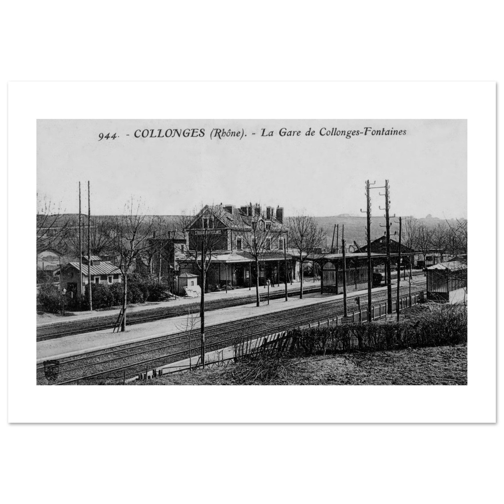 Collongues - Alpes Maritimes - la Gare de Collongues Fontaine