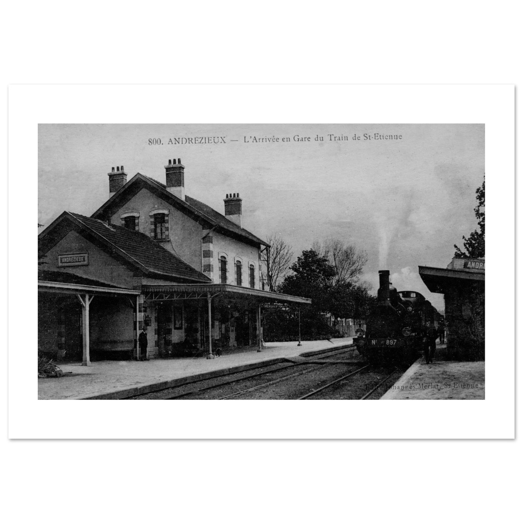 Andrézieux-Bouthéon - L Arrivée en Gare du Train de St-Etienne