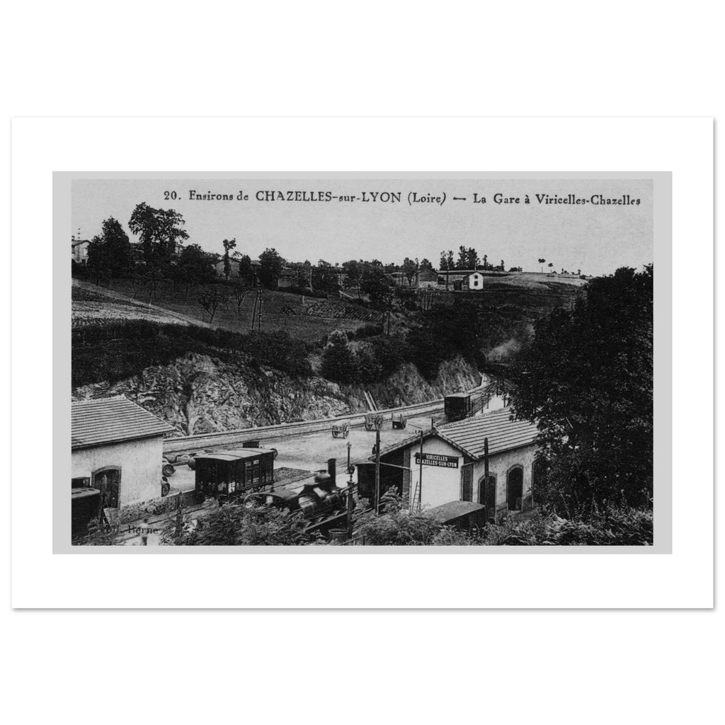 Chazelles-sur-Lyon - La Gare a Viricelles - la Gare / Vue de la gare