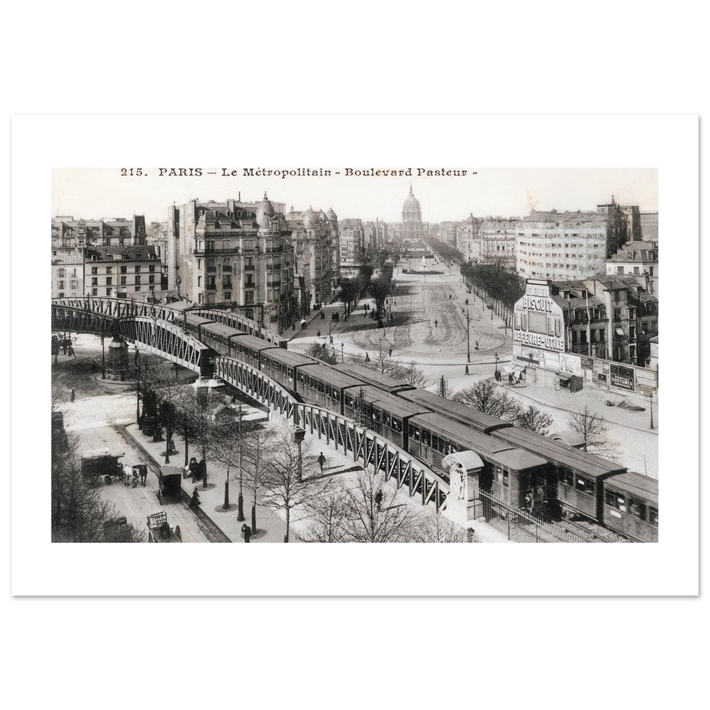 Paris - Le Metropolitain - Boulevard Pasteur