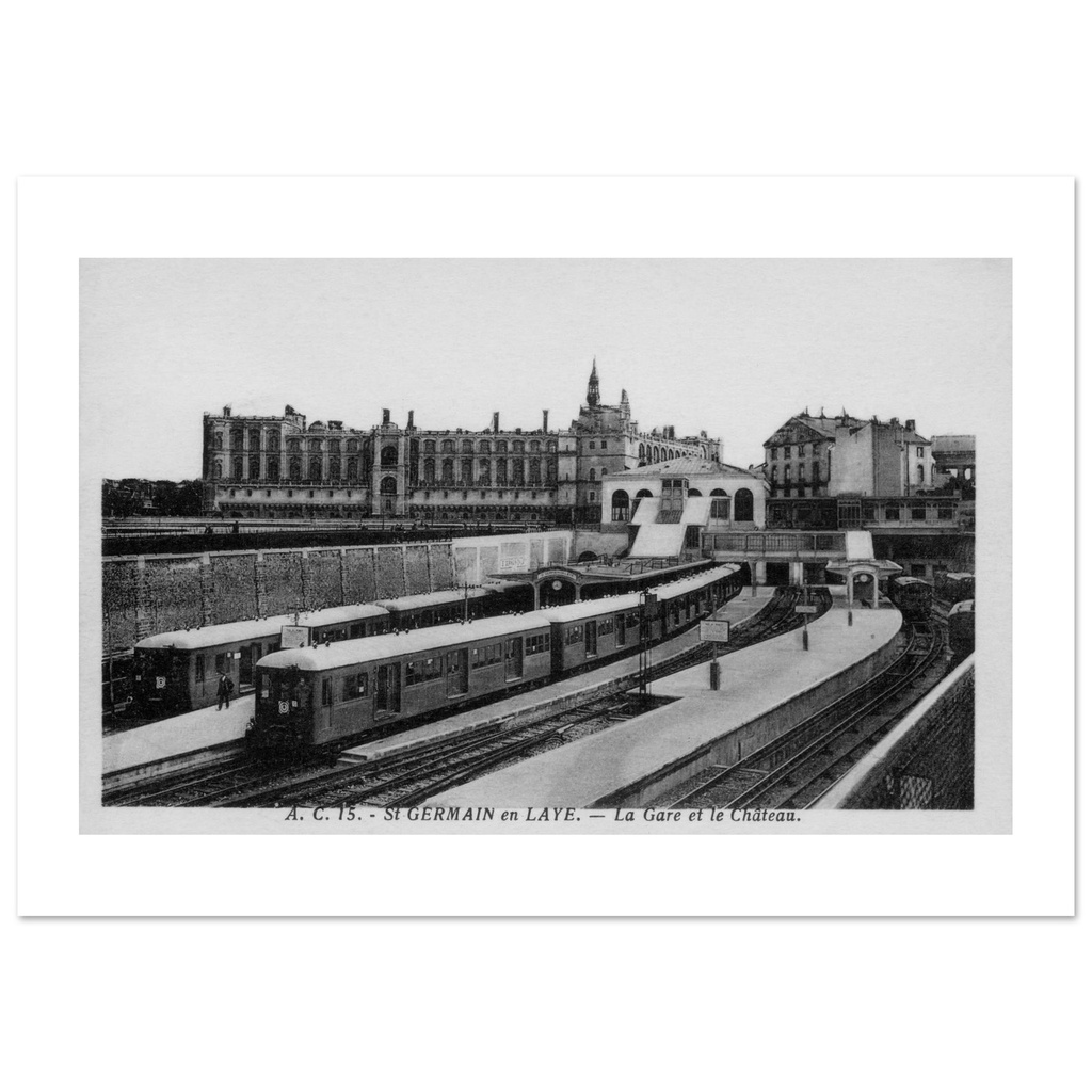 Gare de St germain en Laye, et le chateau