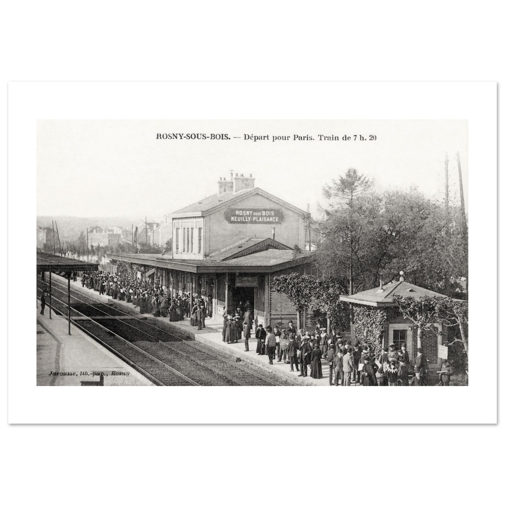 Rosny-sous-Bois - Depart pour Paris Train de 7 h 20