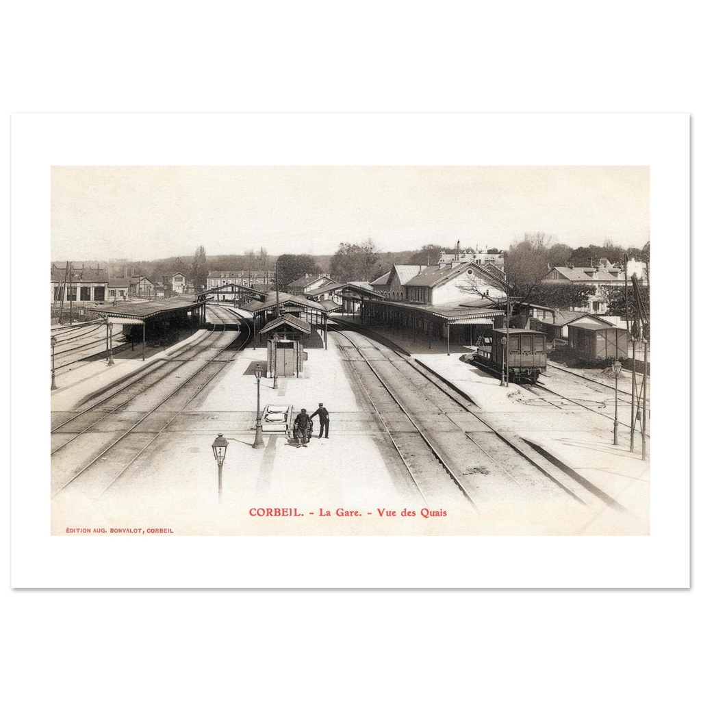 Corbeil - La Gare, vue des Quais