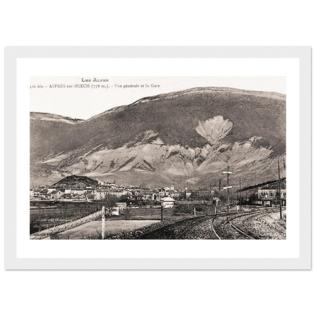 Aspres-sur-Buëch - Vue generale de la gare