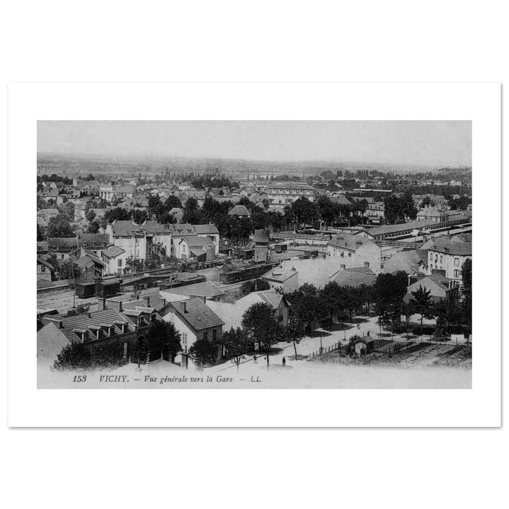 Vichy - Vue générale vers la Gare