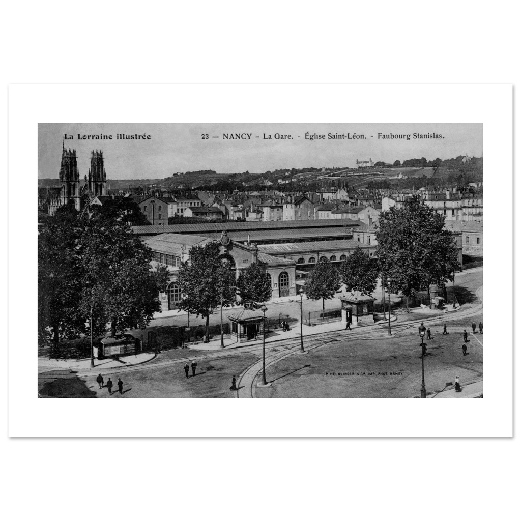 Nancy - La Gare faubourg Stanislas - Eglise St Leon