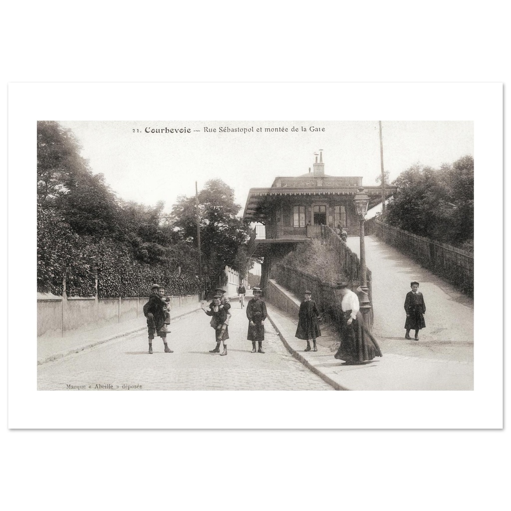 Courbevoie - Rue Sebastopole et montee de la gare