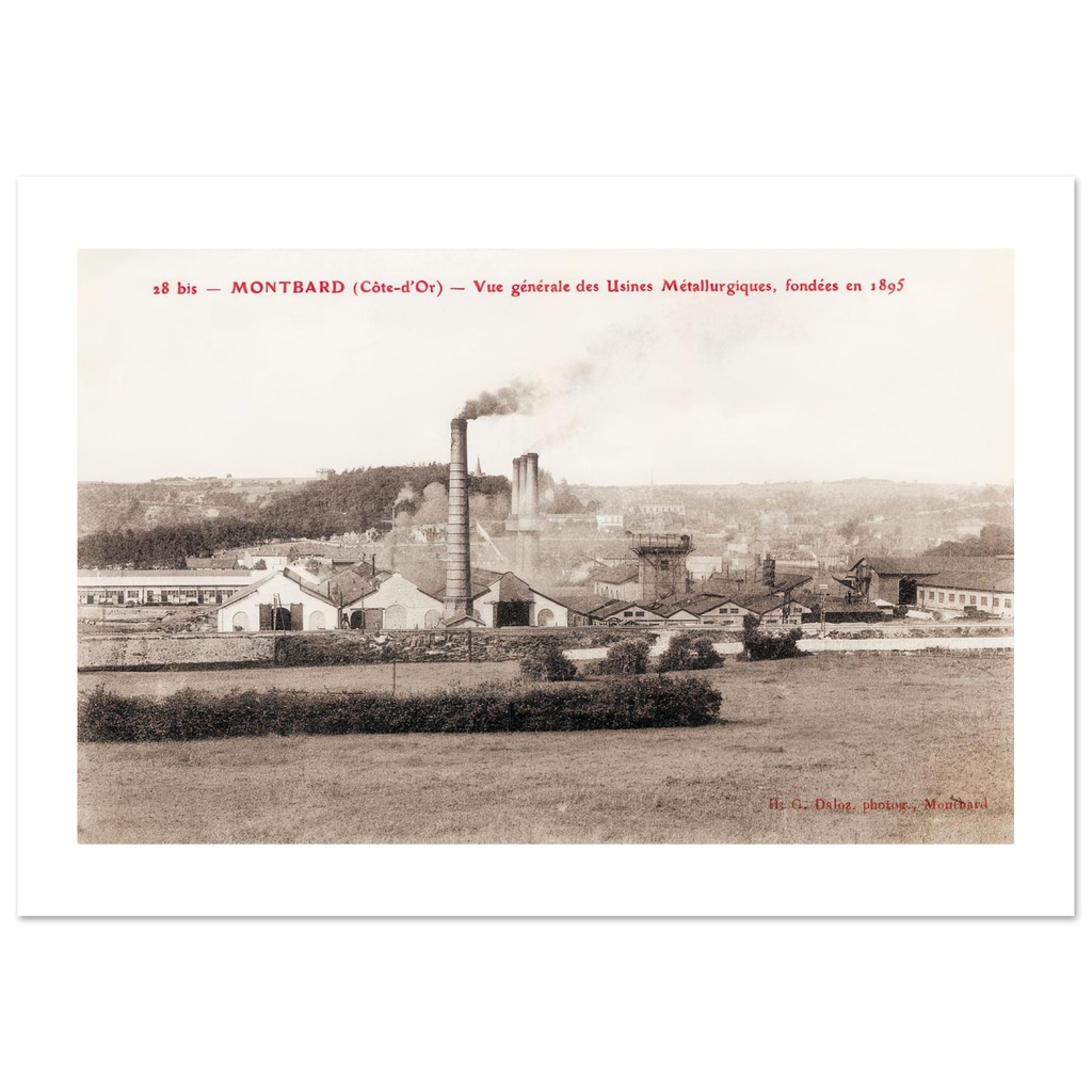 Montbard - Vue generale des Usines Metalurgiques Fondee en 1895