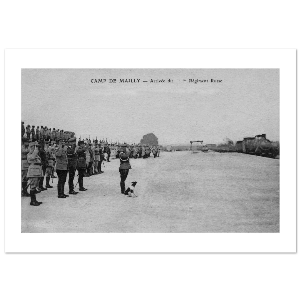 Mailly-le-Camp - arrivee du regiment russe