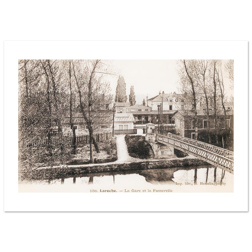 Laroche - La Gare et la passerelle