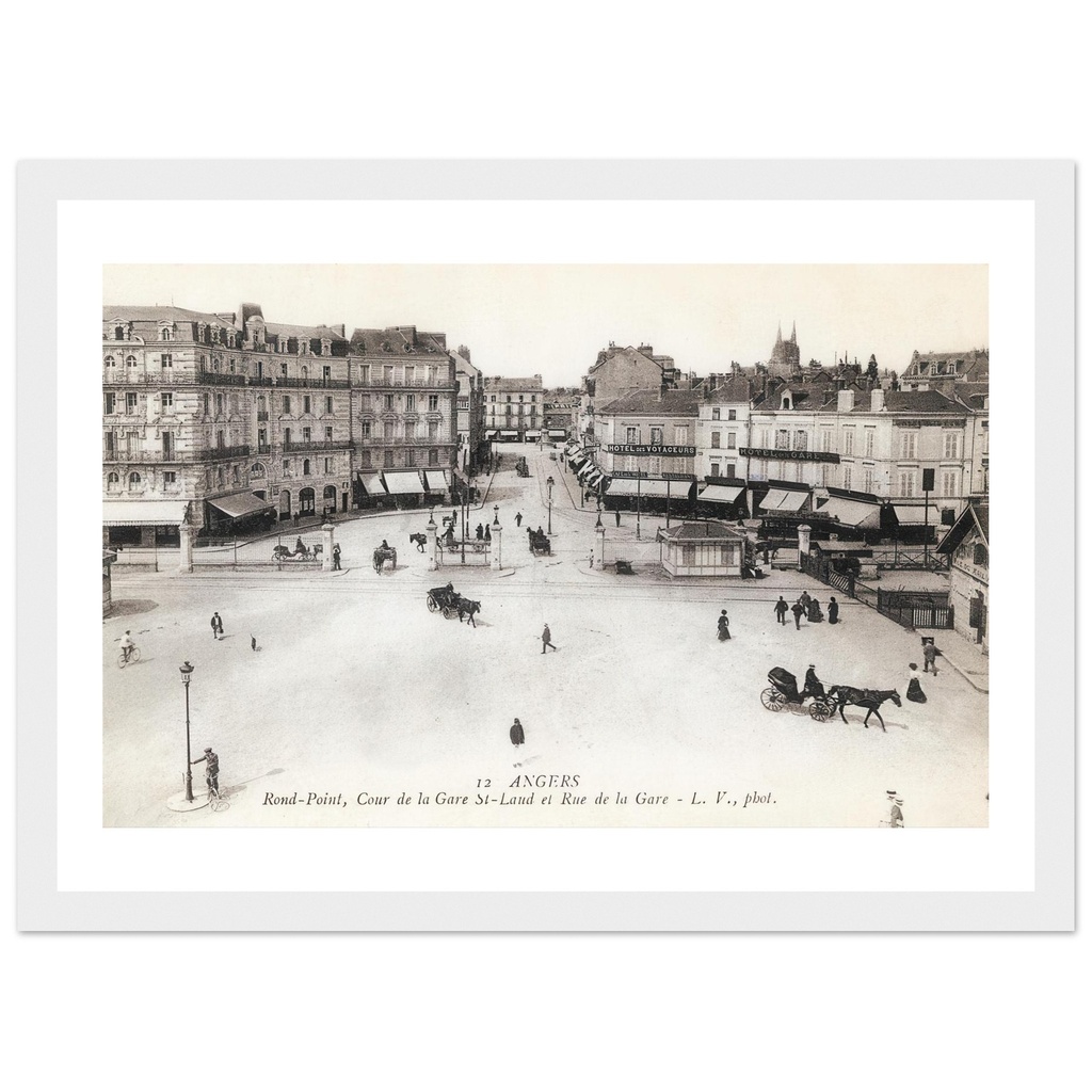 Angers - Cour de la Gare Saint Laud et rue de la Gare