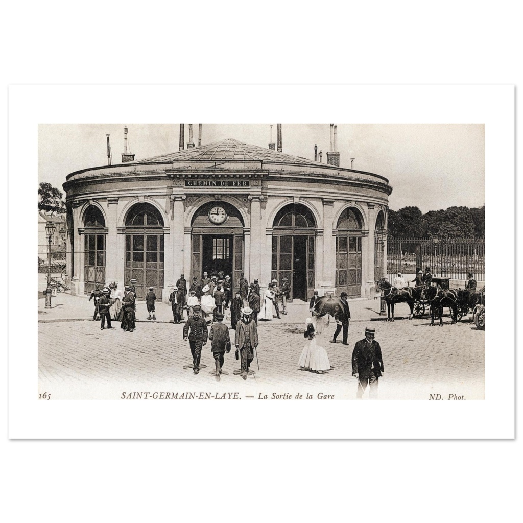 Gare de St germain en Laye, la sortie de la gare