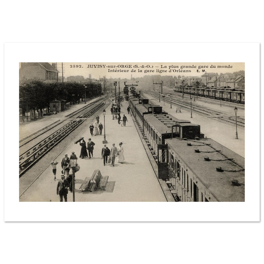 Juvisy sur Orge - La plus grande gare du monde - interieur de la gare ligne d Orleans