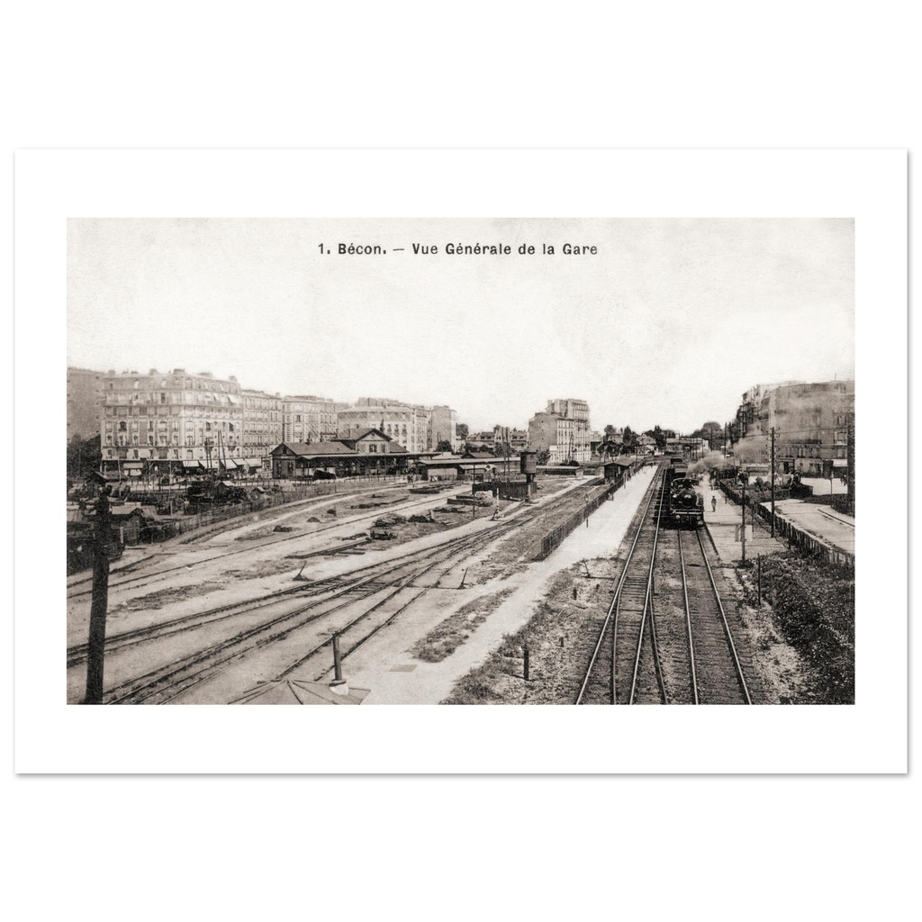 Becon - vue generale de la gare