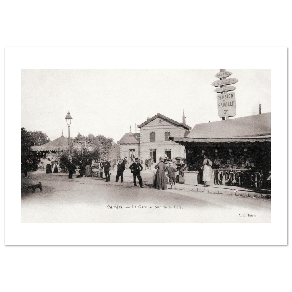 Garches - la gare, le jour de la fete