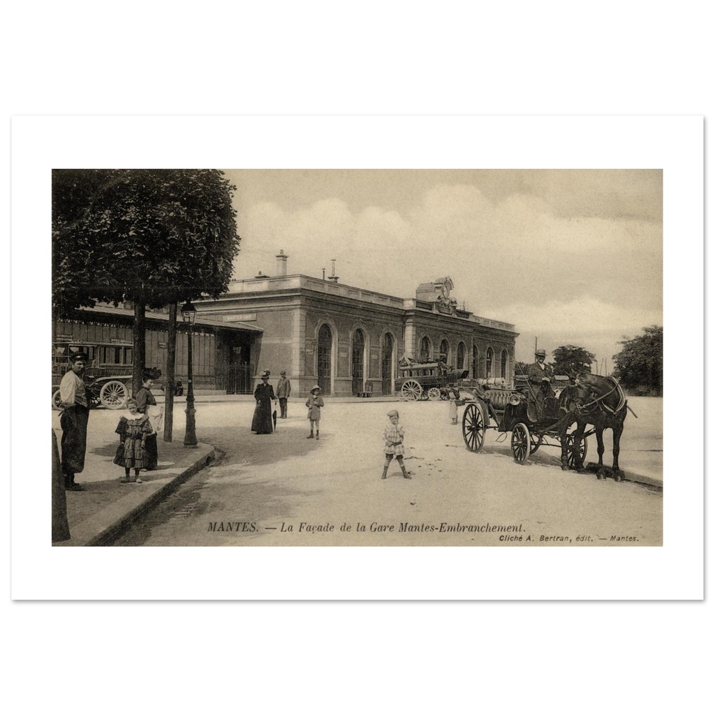 Mantes-la-Jolie - la gare, la facade de la gare