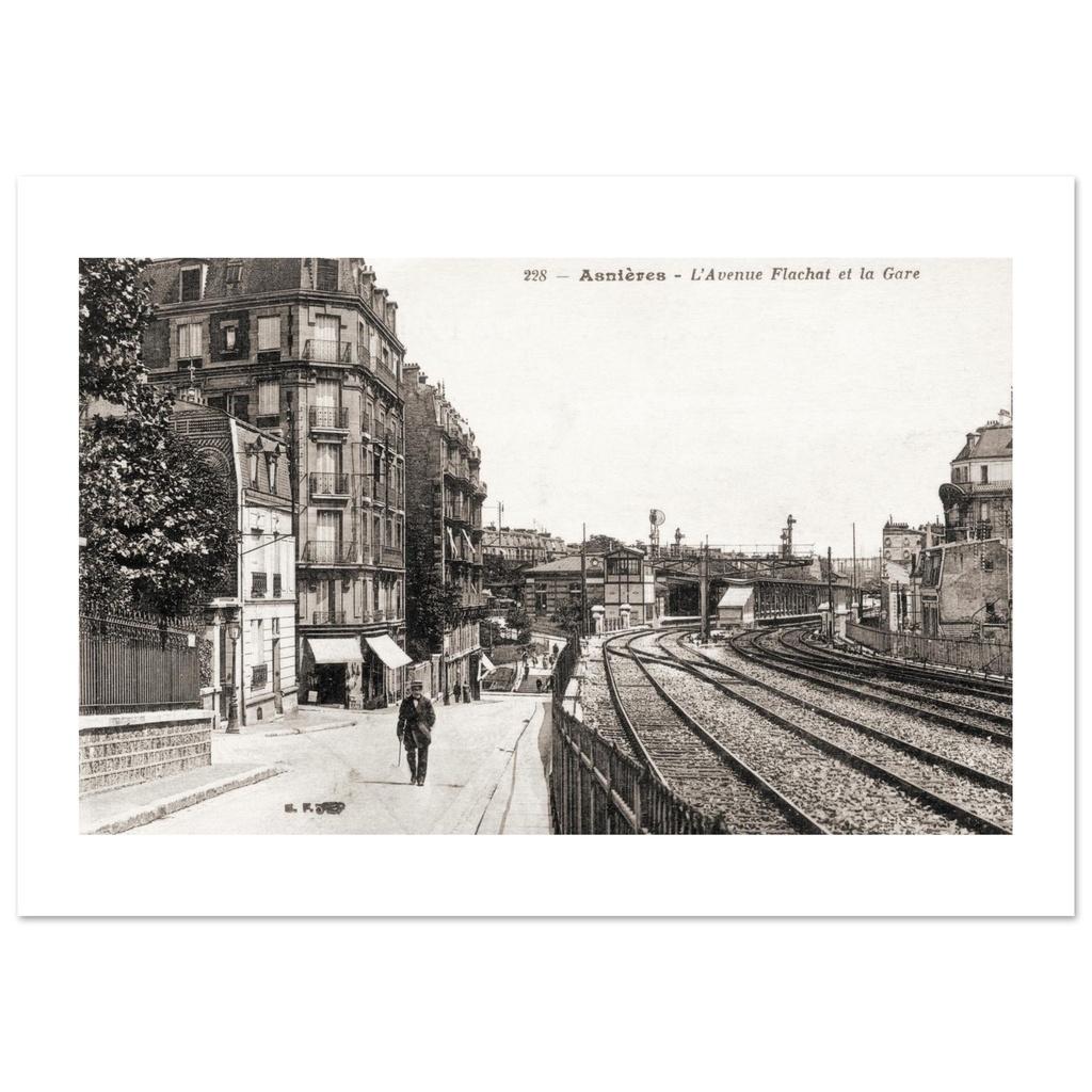 Asnières - L'Avenue Flachat et la Gare
