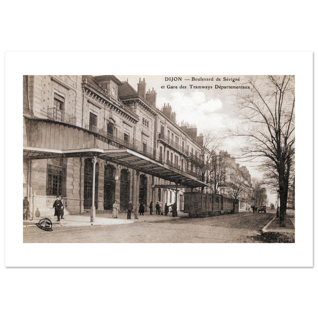 Dijon - Boulevard Sévigné - et gare des tramways départementaux