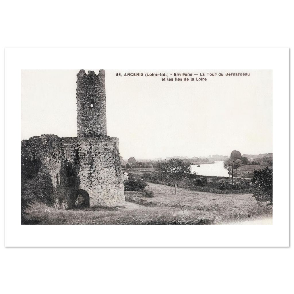 Ancenis (Loire) Environs - La tour Bernardeau  et les iles de la loire