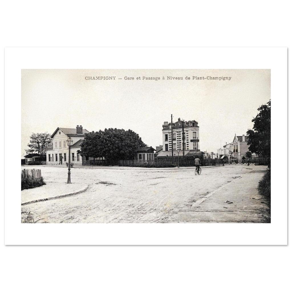 Champigny - Gare et Passage à niveau de Plant-Champigny