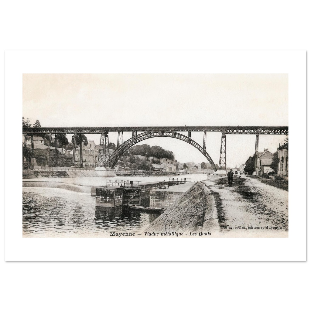 Mayenne - Viaduc metallique - Les Quais
