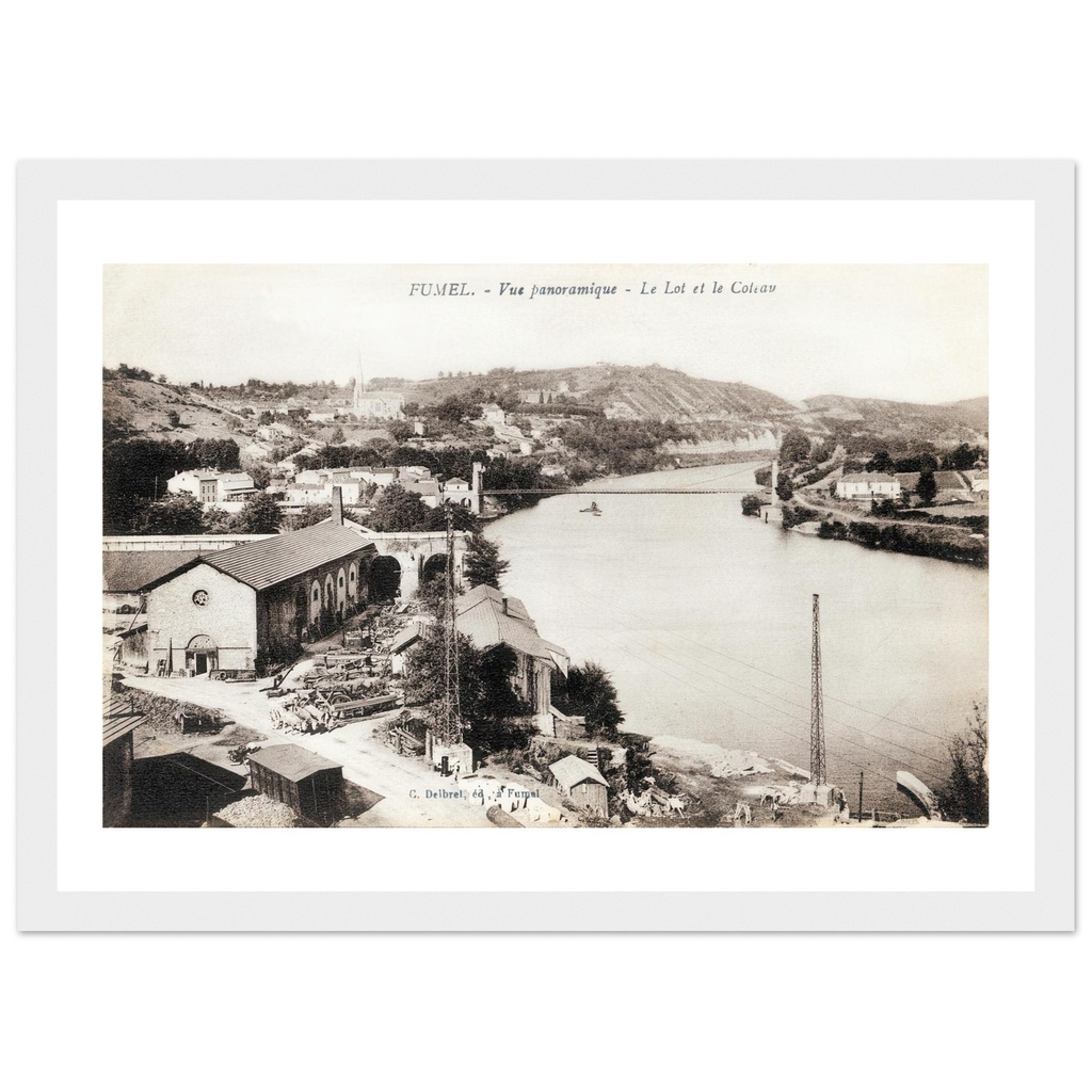 Fumel - Vue panoramique - le Lot et le Coliau