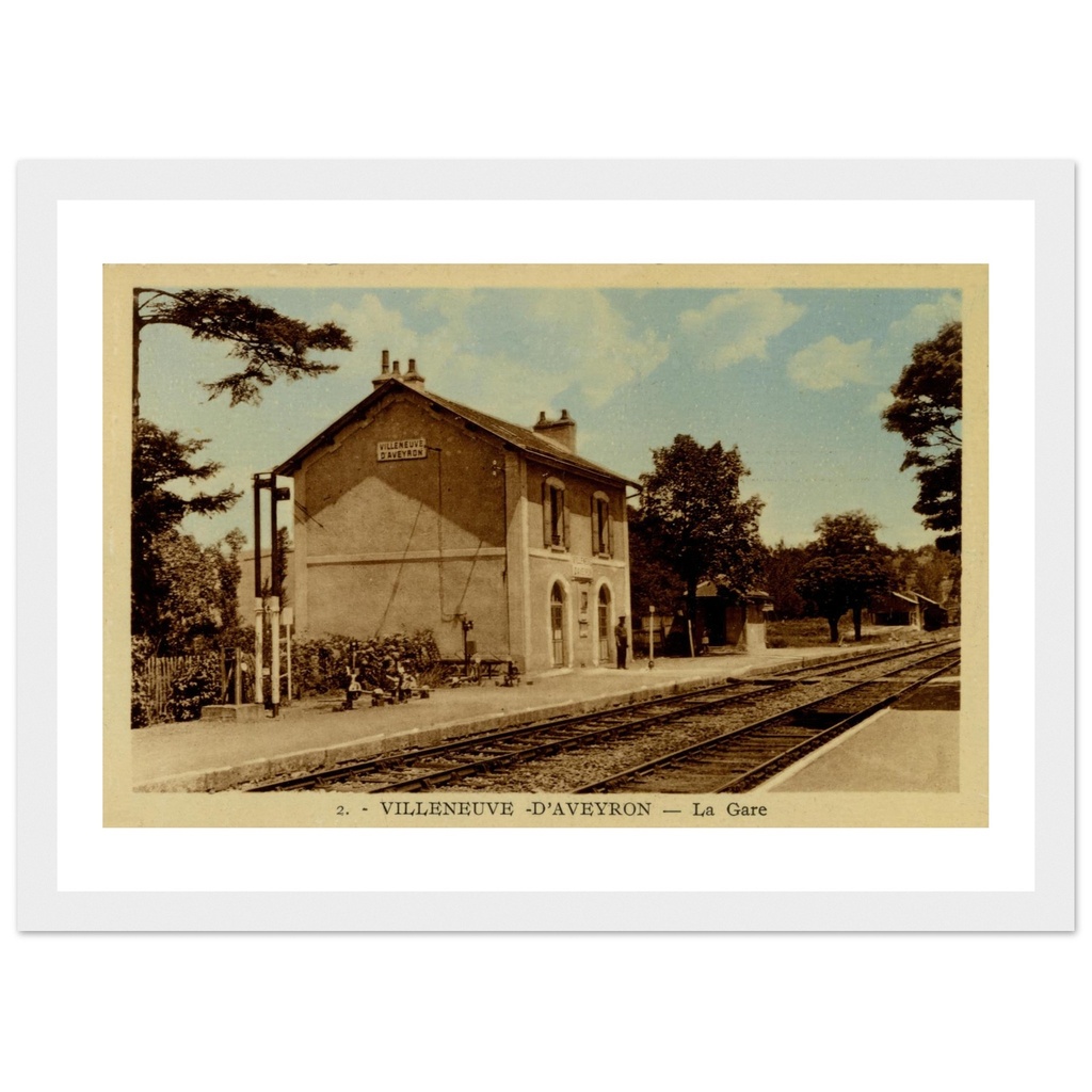 Villeneuve - Aveyron - Midi Pyrenees - France   La Gare
