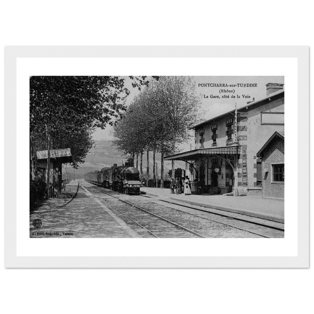 Poncharra-sur-Turdine - La Gare, cote de la voie