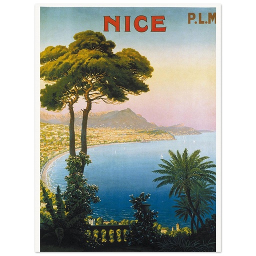 Nice corniche avec arbre