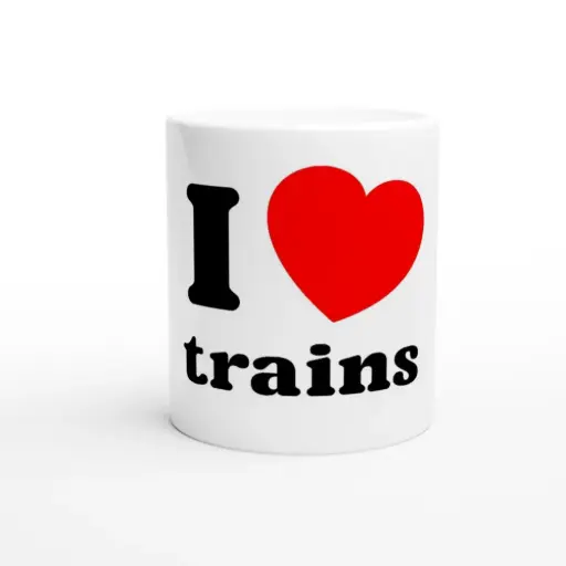 Mug "I Love Trains"