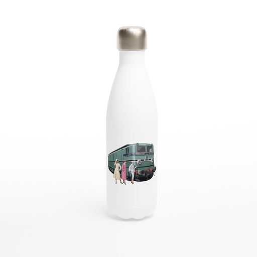 [9a5c6f52-0286-4fdc-b0a0-231266c9e58b] Bouteille Isotherme "Record 50's" Élégante 500ml – Acier Inoxydable Double Paroi